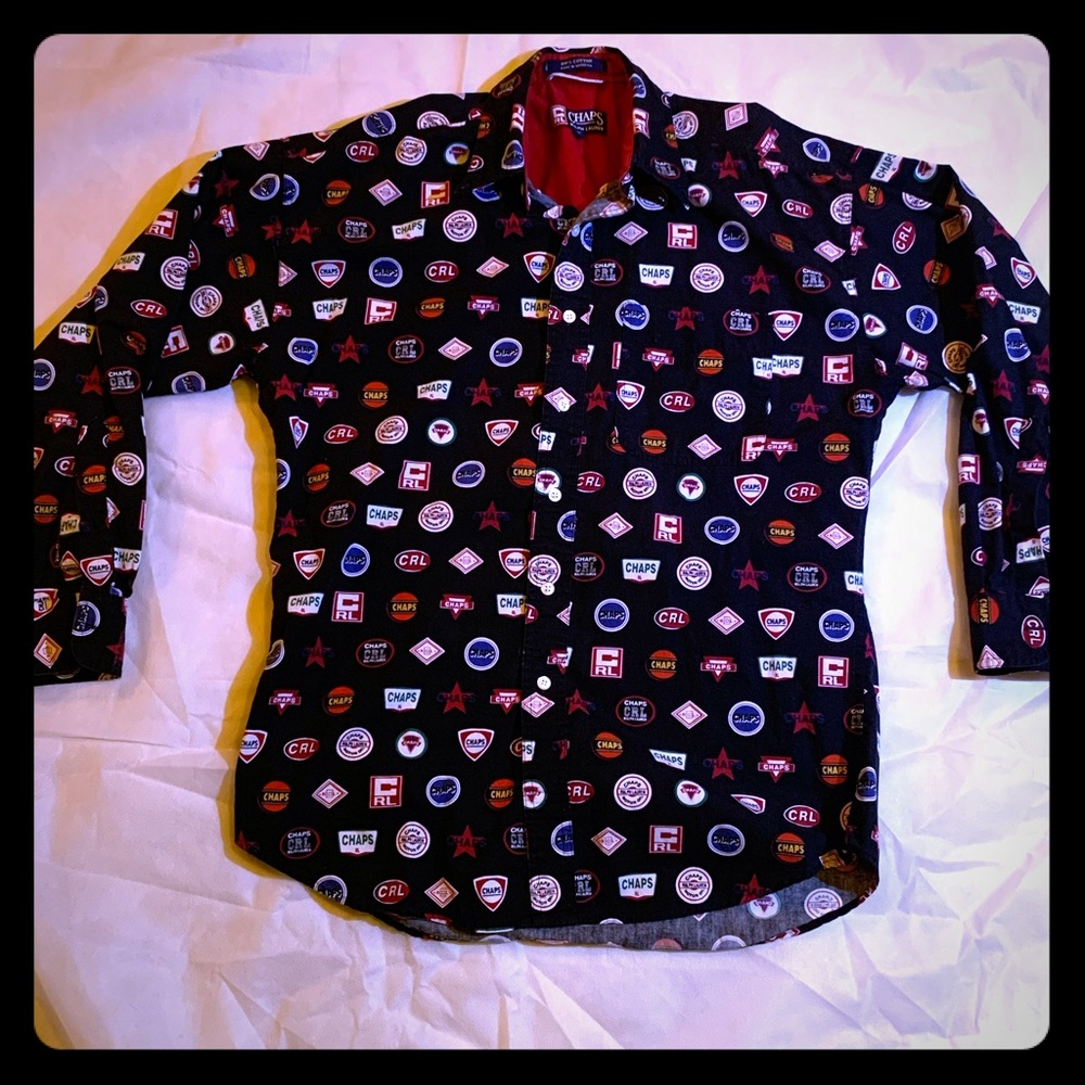 Black Chaps by Ralph Lauren Button Up